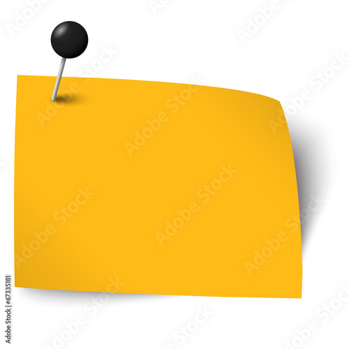 empty paper with pin