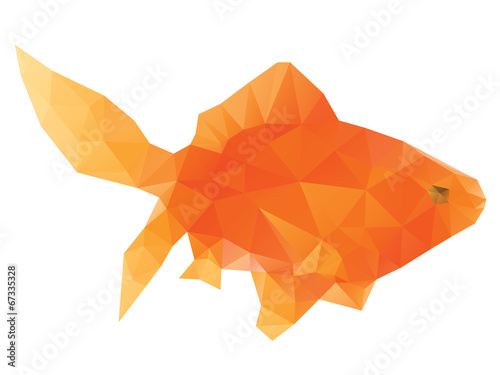 Polygonal Gold Fish