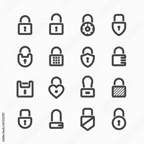 Padlock icons
