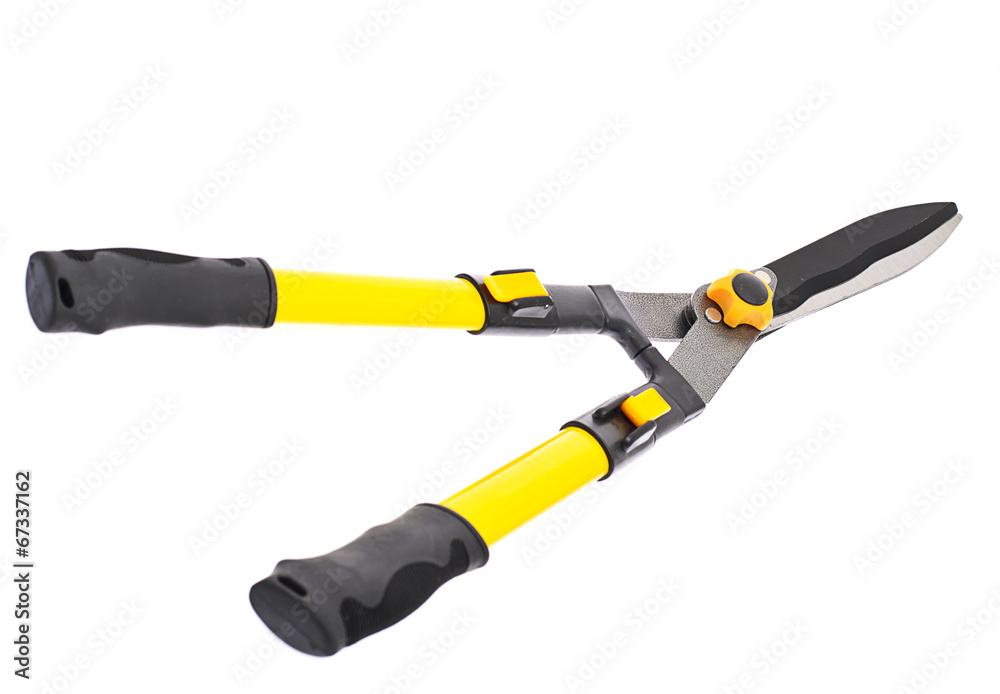 Garden Secateurs Isolated on White Background Garden Secateurs Isolated on White Background