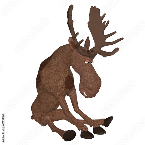 cartoon moose