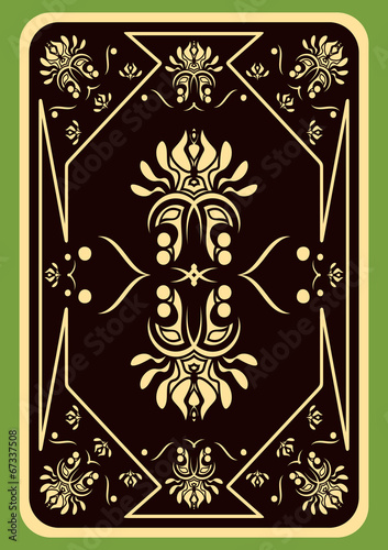 Playing card.
