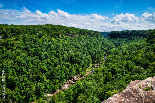 High view of Little River Canyon Federal Reserve in northern Ala