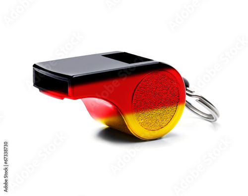Pfeife Schwarz-rot-gold