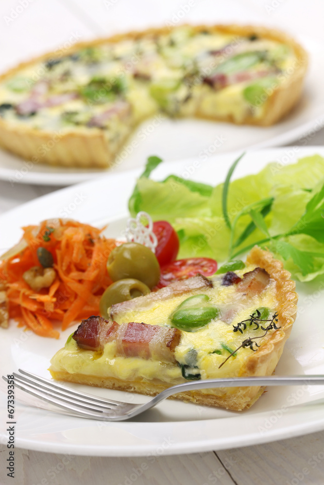 homemade quiche, French cuisine
