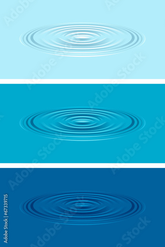 Ripples on the water
