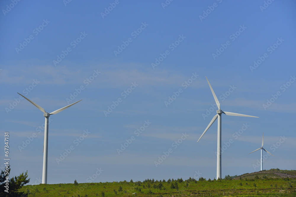 windmills park in mountain nature from Spain windmills park in mountain nature from Spain