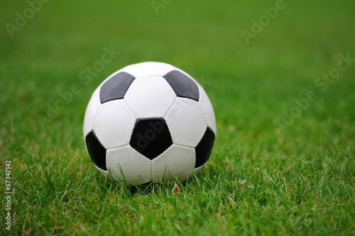 Close-up soccer ball © byrdyak