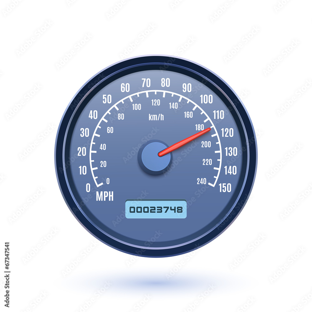 Speedometer icon isolated on white background Speedometer icon isolated on white background