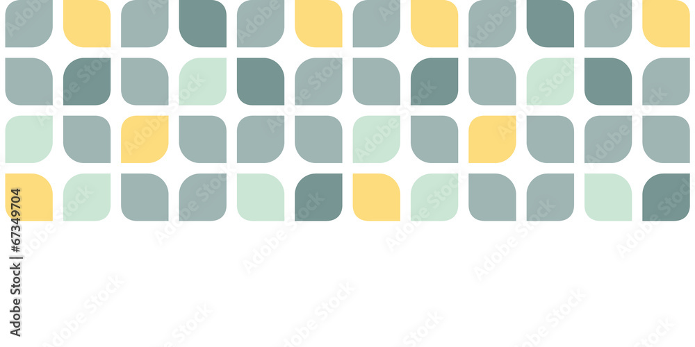 custom made wallpaper toronto digitalAbstract gray yellow rounded squares horizontal seamless pattern