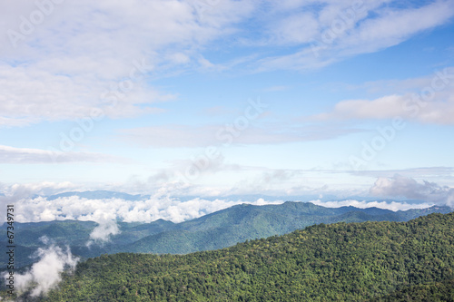Mountain views, Landscape,Viewpoint on Doi Pui, Northern Chiang