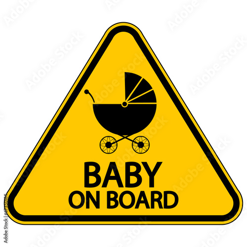 Baby on board sign