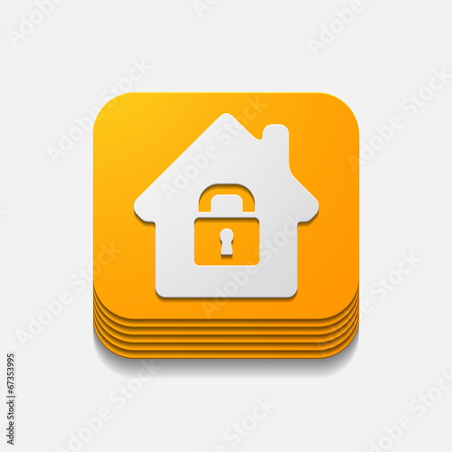 square button: house