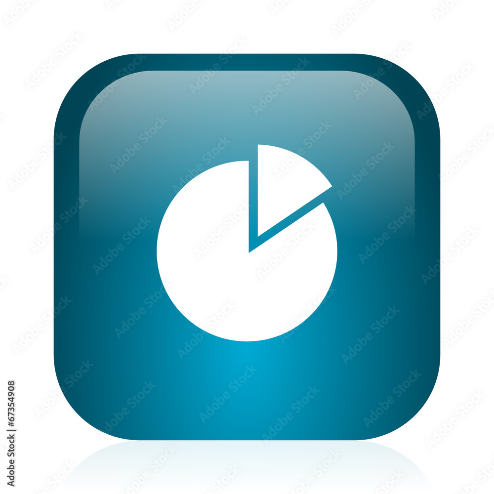 chart blue glossy internet icon chart blue glossy internet icon