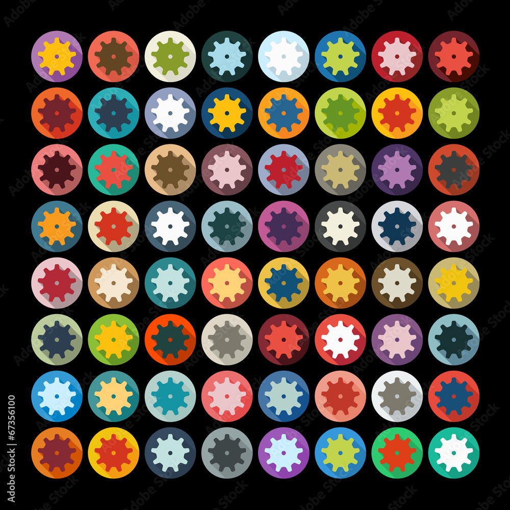 Obraz premium Flat design: cogwheel