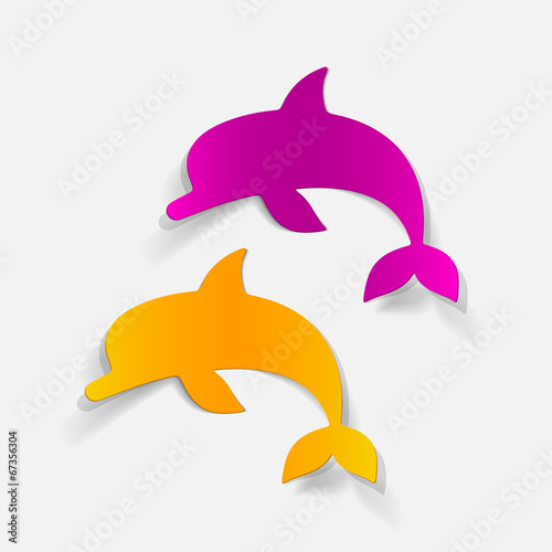 realistic design element: dolphin