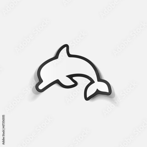 realistic design element: dolphin