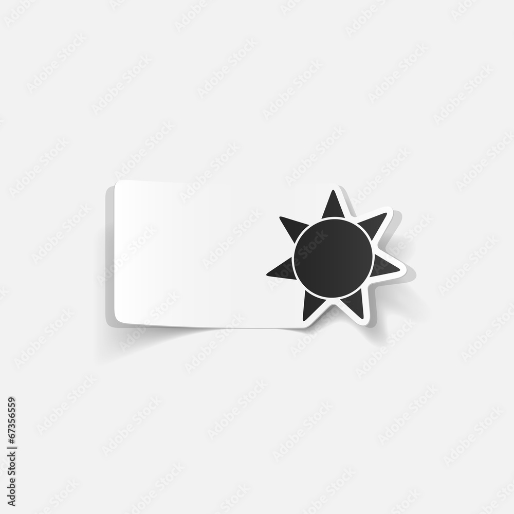 realistic design element: sun realistic design element: sun