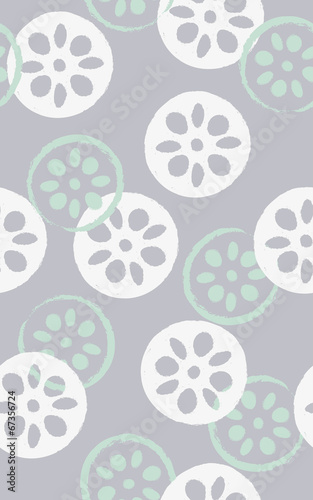 Seamless pattern of lotuses