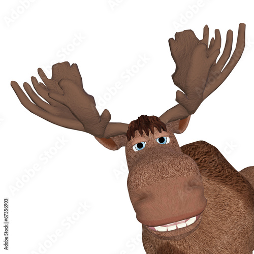 cartoon moose