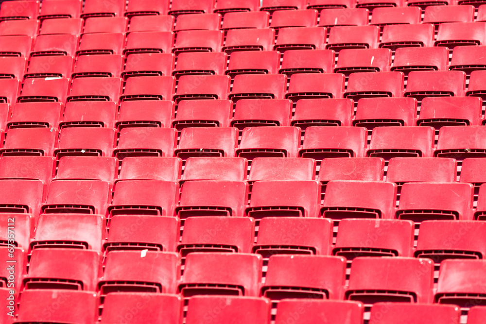 Naklejka premium Seats at stadium