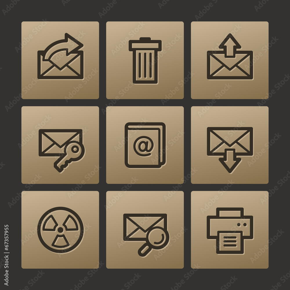 E-mail web icons, buttons set E-mail web icons, buttons set