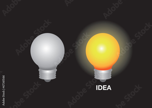 Layout design of 2 light bulbs