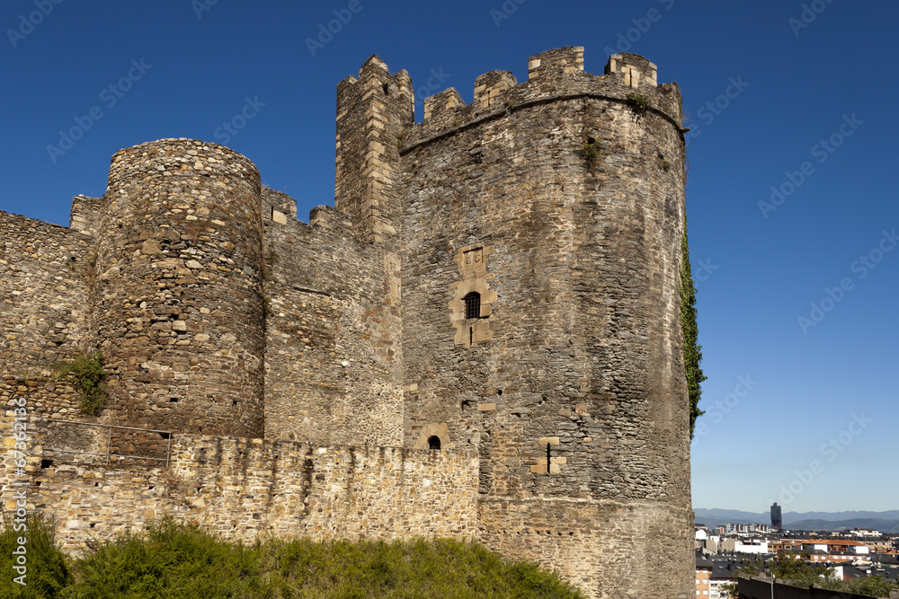 Ponferrada templar castle tower.