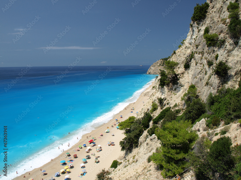 Egremni beach at Lefkada, Ionion sea, Greece