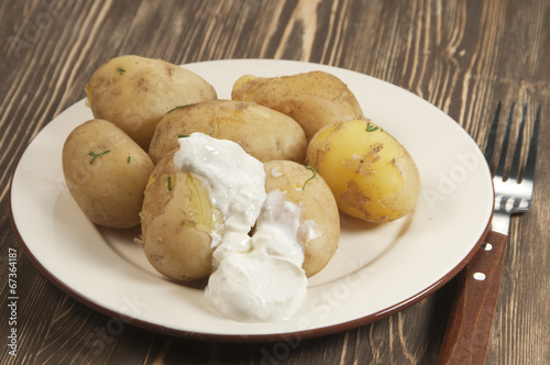 Boiled Young potatoes