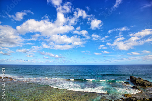 Horizon over Indian Ocean  Mauritius Island