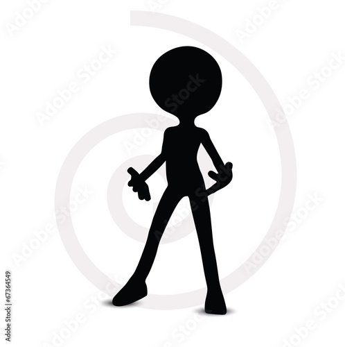 3d man in standing pose