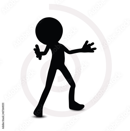 3d man in standing pose