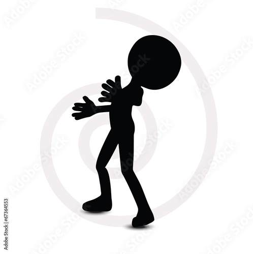 3d man in standing pose