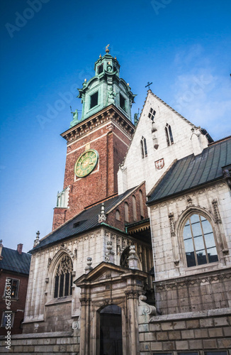 historic castle in the old city of Krakow