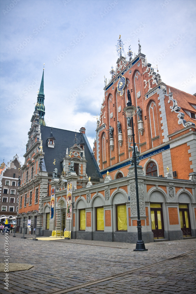 Fototapeta premium The streets in old town, Riga, Latvia