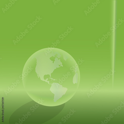 Vector silhouette of the globe.