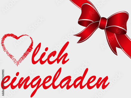 herzlich eingeladen,geschenkschleife,einladung,geburtstag