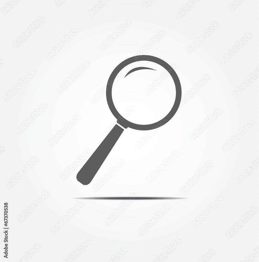 Magnifying glass vector icon Magnifying glass vector icon