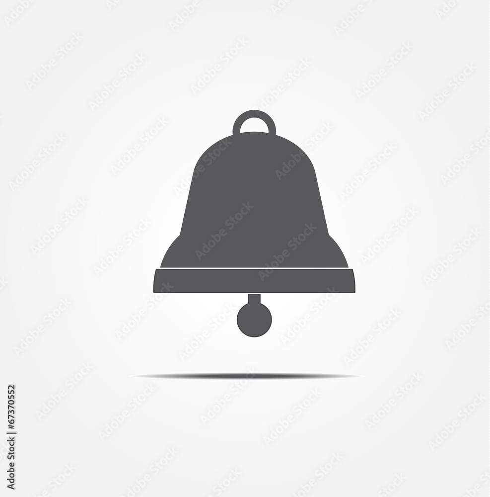 Ringing bell vector icon Ringing bell vector icon