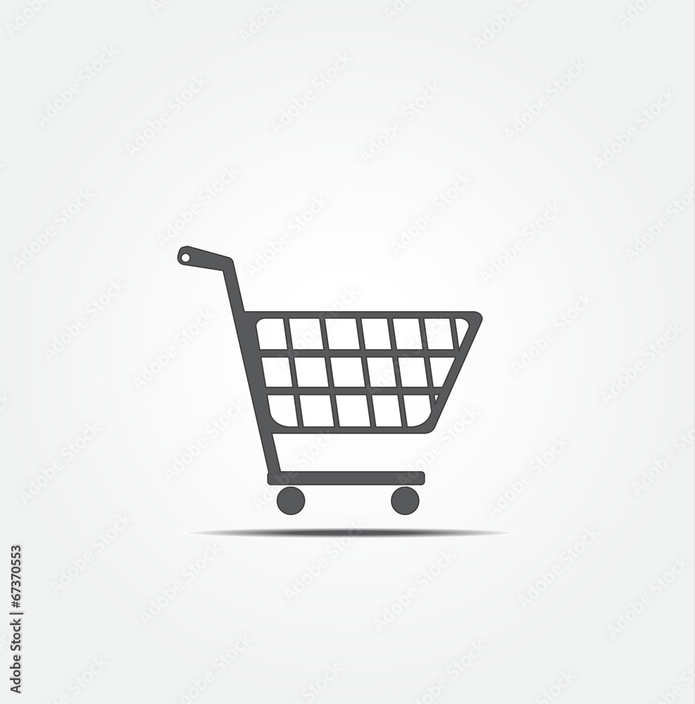 Shopping cart vector icon Shopping cart vector icon