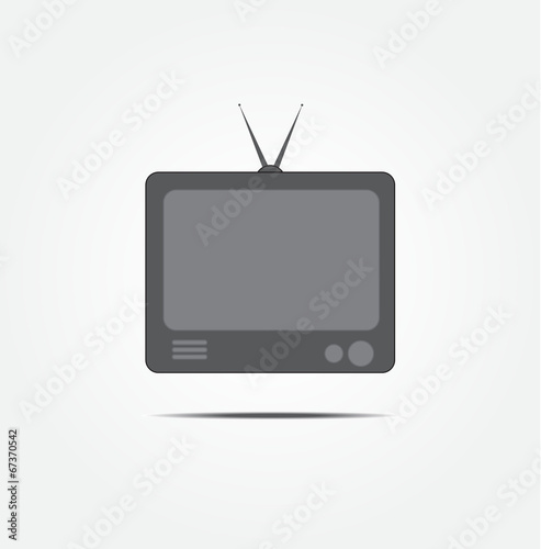 retro television vector icon
