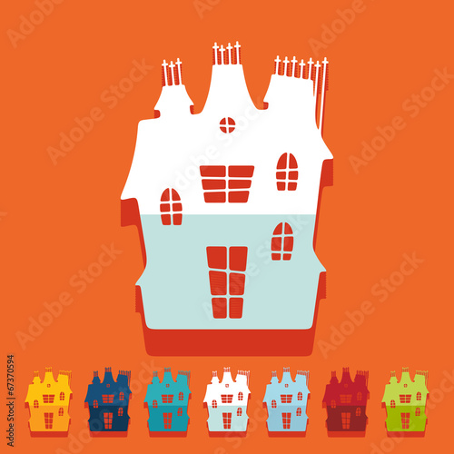 Flat design: house