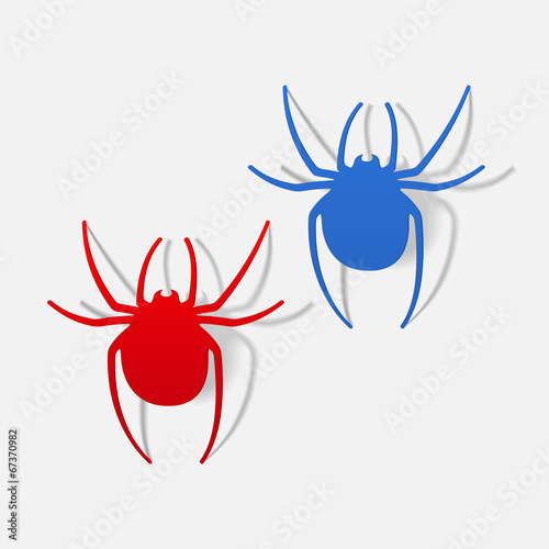 realistic design element: spider