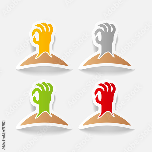 realistic design element: hand