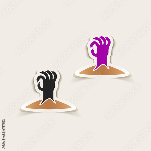 realistic design element: hand