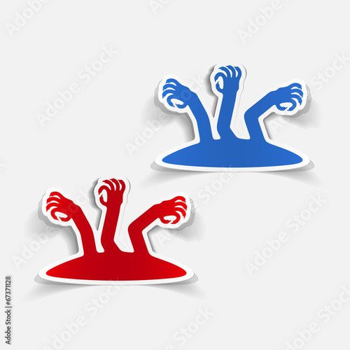 realistic design element: zombie