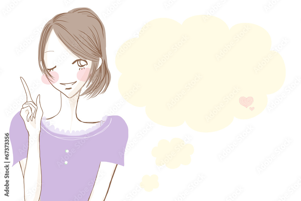 ポイント解説/ポニーテールの女性 ポイント解説/ポニーテールの女性