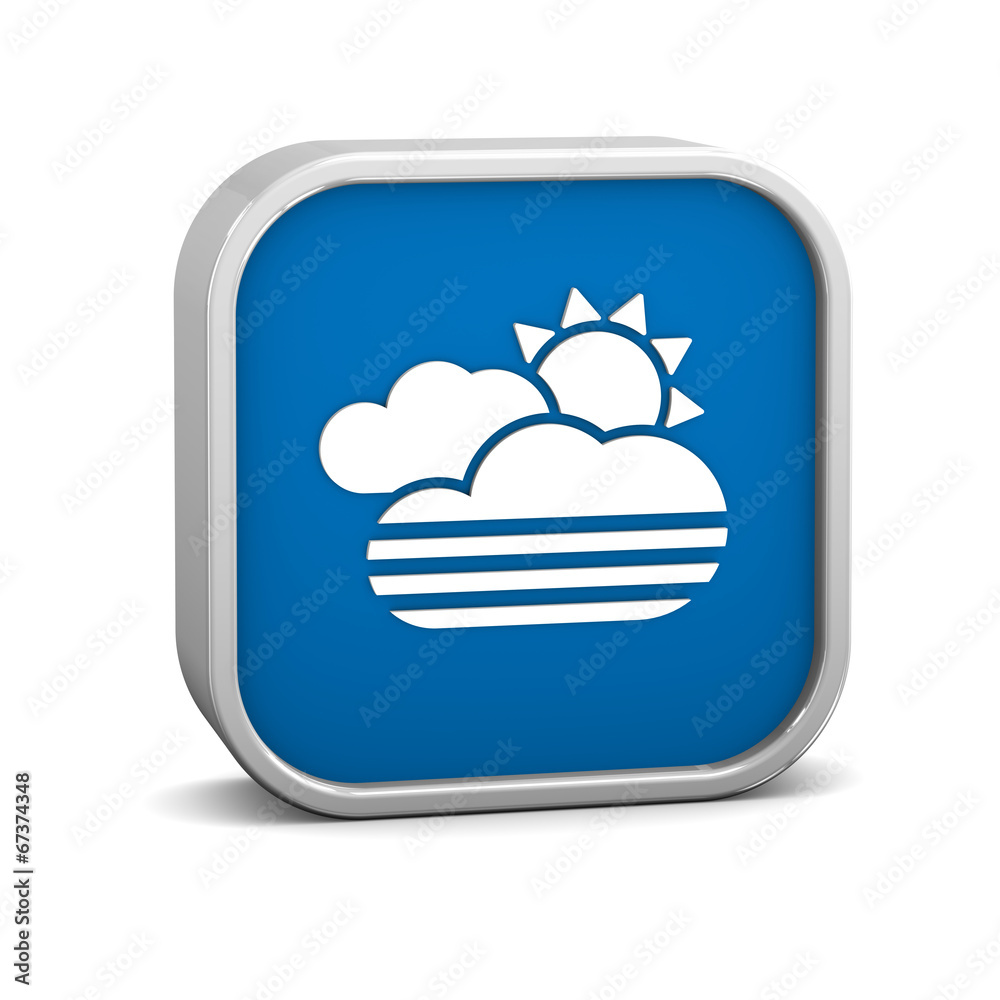 Fog, mainly cloudy with sunny intervals sign Fog, mainly cloudy with sunny intervals sign