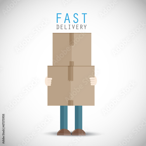 Courier delivery man